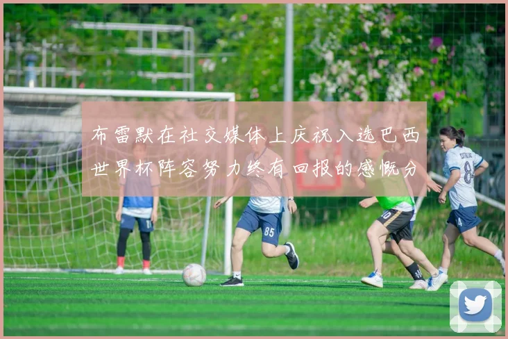 布雷默在社交媒体上庆祝入选巴西世界杯阵容努力终有回报的感慨分享